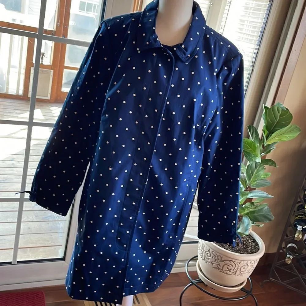Talbots Polka Dot Rain Coat - 16P